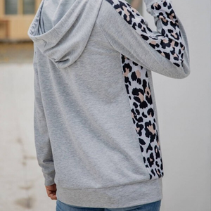 การออกแบบขนาดใหญ่การพิมพ์โลโก้ของตัวเองปักผู้หญิงเสื้อสเวตเตอร์เสื้อสวมหัว Unisex พร้อมแถบด้านข้าง - Product Image 4