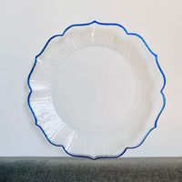 Belle décoration de table de mariage assiettes de présentation en or en gros assiettes à dîner en plastique