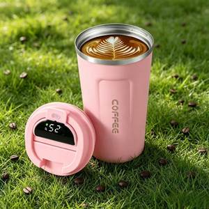 Thermos de voyage en acier inoxydable 380/510 ml à double paroi isolé sous vide, tasse à café anti-fuite sans BPA, écologique, boîte cadeau 12-24 - Product Image 4