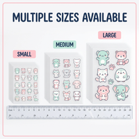 Autocollants 3D UV DTF Premium, Série Animaux Mignons de Dessins Animés, Autocollants de Transfert Imperméables DIY pour Toutes Surfaces, Tasses, Ordinateurs Portables, Carnets
