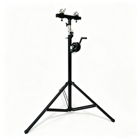 Support de scène pliable en aluminium robuste de 4 m, capacité de charge 80 kg, avec manivelle pour éclairage de scène