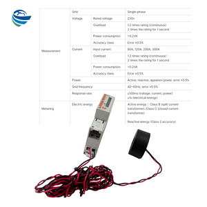 Thông Minh Điện Power Meter 1 giai đoạn 80A/120A/200A/300A/500A hai chiều năng lượng kWh dụng cụ Màn hình CT hiện tại biến áp - Product Image 4