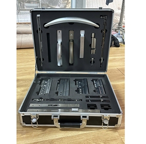 Heavy Duty Aluminum <b>Storage</b> <b>Box</b> with Custom Foam for Glass Fittings and Professional <b>Tools</b> Carrying Case - Product Image 1