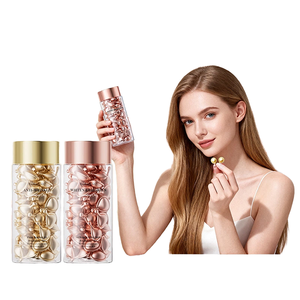 Huile pour le visage en capsules de collagène et vitamine C OEM - Huile de jojoba, bisabolol, acide hyaluronique, sérum végétalien raffermissant, éclaircissant et anti-rides - Product Image 1
