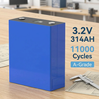 Batteries lithium-ion prismatiques LiFePO4 314 Ah de haute qualité pour stockage d'énergie solaire, 11 000 cycles, -35~65°C, certifiées CE