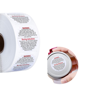 Autocollants en papier imperméables personnalisés OEM |   Étiquettes durables pour l'emballage de marque, artisanat de bougies |   Impression couleur |   Vietnam - Product Image 1