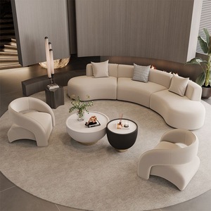 Divano in <span class=keywords><strong>Velluto</strong></span> Moderno Nordico Semplice 2025, Vendita all'Ingrosso, Adatto per Famiglie Numerose, Tessuto per Soggiorno Moderno di Lusso - Product Image 3