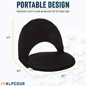 Siège de stade pliable portable personnalisé avec dossier, chaise de camping légère pour les sports de plein air, les concerts, la pêche et les pique-niques - Product Image 3