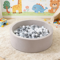 Ensembles d'équipements de jeu souples en mousse pour l'escalade, le ramassage, le glisse et le jeu en intérieur, avec fosse à balles ronde pour tout-petits et bébés