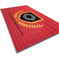 Tapis d'entrée personnalisé avec logo Chevron moderne, pour intérieur et extérieur, résistant au trafic intensif, grattoir, antidérapant, imperméable, pour bureau