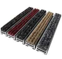 Tapis d'entrée résistants à la pluie pour entreprises, tapis commercial extérieur en aluminium encastré antidérapant, sur mesure pour aéroports et bureaux, vente en gros