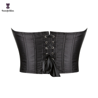 16 Glue Bones Lace Big Busty Ladies Bustier Invisible Zipper Satin Breathable Eco-Friendly Training Corset Top Plus Size Body