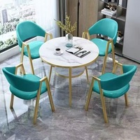 Ensemble table et chaises de réception rondes |   Pour les négociations commerciales, les réunions d'invités, le balcon de détente