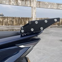 Porte-bagages arrière coulissant en alliage d'aluminium de qualité supérieure pour PCX160 2021-2025 – Coffre de rangement pliable pour moto, bagages et cargaison