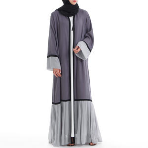 Cárdigan holgado de gasa de longitud completa para <span class=keywords><strong>mujer</strong></span>, vestido de retazos, <span class=keywords><strong>traje</strong></span> nacional árabe de Dubái, ropa <span class=keywords><strong>tradicional</strong></span> islámica musulmana - Product Image 5