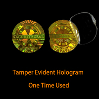 Etiqueta Adhesiva de Seguridad Térmica con Holograma 3D Transparente, Impermeable, con Diseño Personalizado e Impresión de Autenticidad