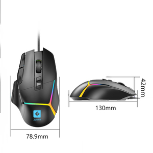 Souris mécanique pour e-sport, accessoire informatique, macro programmable, RGB, souris de jeu <span class=keywords><strong>filaire</strong></span> - Product Image 2