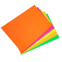 Papier fluorescent format A4 papier autocollant couleur auto-adhésif papier de couleur auto-adhésif pour imprimante laser et jet d'encre