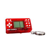 Mini appareil de jeu multifonctionnel Porte-clés Style arcade rétro Mousqueton de voyage Décor