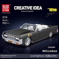 Yuxing 10024-145 Mobil Sport Retro Bergaya Chameleon Mainan Blok Bangunan Plastik ABS untuk Usia 14+ Model Perakitan Kreatif Ornamen