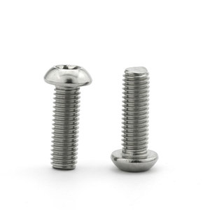 Venta al por mayor óxido negro métrico M3 M4 M5 M6 M8 cabeza de cúpula Torx ranura A2 A4 acero inoxidable 304 316 tornillo de tapa plana - Product Image 3