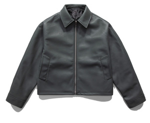 ז 'קט עור מותאם אישית באיכות גבוהה משקולת קיפוד מעמד צווארון טלאי תווית צווארון גברים - Product Image 4