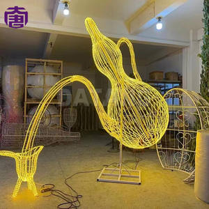 Décoration lumineuse de Noël en forme de théière, motif 3D LED pour extérieur, pour exposition - Product Image 4