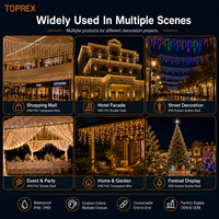 Haute qualité rvb LED fée noël guirlande lumineuse plein fil de cuivre caoutchouc encastré extérieur éclairage décoratif décoratif