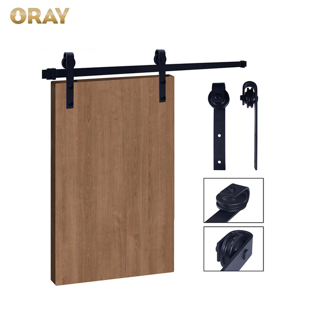 Single Hanging Sliding Door Hardware Kit Hidden Track Sliding Door Roller Cantilever Interior Rolling Barn Door Hardware