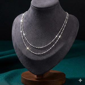 Adornos versátiles para el cuello de varios estilos, adornos de cadena para el cuello intercambiables y a la moda, ofrecidos en caja, con diseño de serpiente, semilla de melón y cuentas de estrella. - Product Image 1