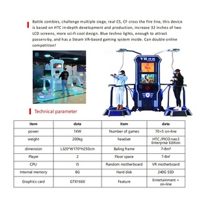 Multiplayer 9D tiro di realtà virtuale <span class=keywords><strong>giochi</strong></span> Arcade di combattimento battaglia piattaforma in piedi 9d Vr simulatore di tiro <span class=keywords><strong>per</strong></span> <span class=keywords><strong>2</strong></span> <span class=keywords><strong>persone</strong></span> - Product Image 2