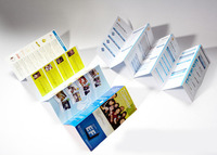 Impression de brochure pliée en accordéon de petite taille