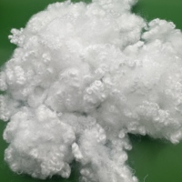 Fibre Solide Filée Siliconée PSF Haute Résilience 15D 64mm Blanc Vierge pour Rembourrage d'Oreillers et de Coussins de Canapé