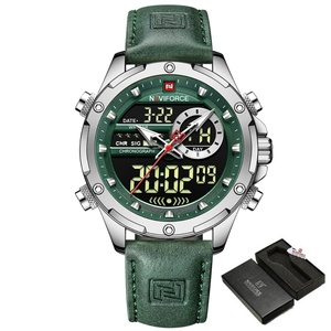 Montres NAVIFORCE pour hommes, mode sport, chronographe, alarme, montre-bracelet étanche, quartz, grande montre numérique pour homme - Product Image 1
