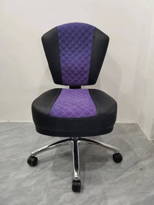 अमेरिका काले कैसीनो कुर्सी पोकर क्लब चमड़े की कुर्सी - Product Image 5