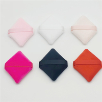 WELLFLYER POPU-222 Logo personnalisé 7 couleurs de houppettes en forme de losange Houppettes douces pour le maquillage du visage pour fond de teint cosmétique poudre libre