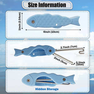 मछली पकड़ने और छोड़ने के लिए हुक हटाने के लिए हुक हटाने और छोड़ने के लिए सुरक्षित गहरे समुद्र मछली पकड़ने वाले डीहुकर के साथ मछली निर्माण उपकरण (b06) - Product Image 4