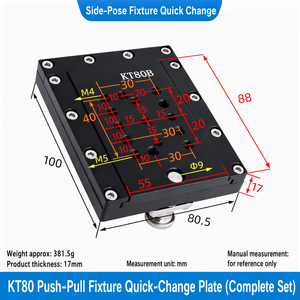 Plaque de fixation à changement rapide pour manipulateur robotique JD, outillage de positionnement latéral, de poussée et de traction, en alliage <span class=keywords><strong>d</strong></span>'aluminium, pour montage <span class=keywords><strong>d</strong></span>'effector final (EOAT) - Product Image 5