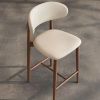 Tabouret de bar nordique, chaise de comptoir rembourrée, moderne, minimaliste, style rétro, luxe léger, pour la maison et la salle à manger