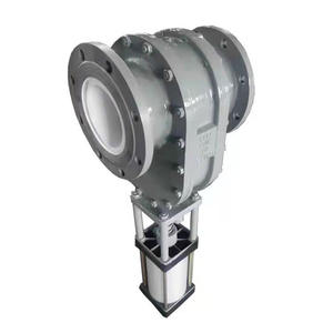 Vanne à double glissière en céramique pneumatique Z644TC-16, type Jacquard, résistante à l'usure, vanne à double glissière de décharge - Product Image 2