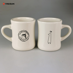 แก้วกาแฟเซรามิกขนาด 11 ออนซ์ ชุดแก้วกาแฟสำหรับร้านอาหาร ร้านกาแฟ บ้านพักตากอากาศ และใช้ในครัวเรือน - Product Image 5