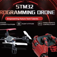 Kit de Dron de Plástico STM32 Tscinbuny para Programación Educativa, Kit de Aprendizaje con Controlador Compatible con Lenguaje C