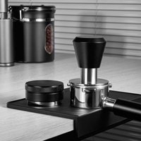 BANLEE Tamper à expresso personnalisé en acier inoxydable 51/53/58 mm avec pression constante de 30 lb et fonction d'auto-nivellement pour café