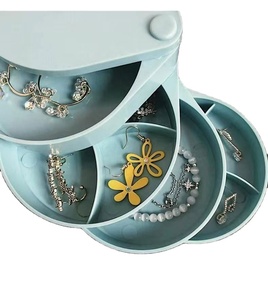 Organizador de Joyas al por Mayor de Cuatro Capas para Collares, Pendientes, Anillos y Pulseras, Caja de Almacenamiento Multicapa con Compartimentos - Product Image 5