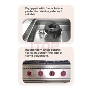 4 الموقد الغاز المدى كوكتوب التجاري الأزرق لهب أفضل لهب موقد غاز الوقوف ووك طباخ البروبان الغاز نطاق - Product Image 6