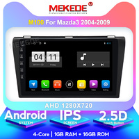 MEKEDE-M 9 "Android10 Quad Core Voiture Vidéo DVD Lecteur Radio pour Mazda 3 2004- 2009 WIFI GPS Navigation IPS RDS Audio CFC BT Carpe