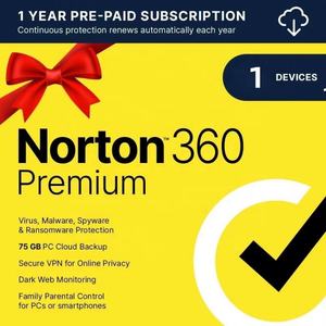 Norton 360 Premium 1 an 1 PC Norton 360 Premium 1 appareil Euro - Product Image 1