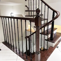 Rampe d'escalier en métal moderne et simple de 16 mm * 950 mm, idéale pour la décoration intérieure des villas et des appartements