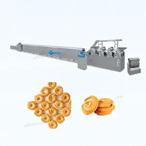 Automatic Biscuit Making Equipment Sandwiching Pet Dog Biscuit Snacks Processing Line