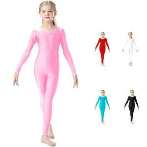 Justaucorps de danse à manches longues pour filles, combinaison pour ballet, gymnastique, danse de scène, entraînement - Product Image 1